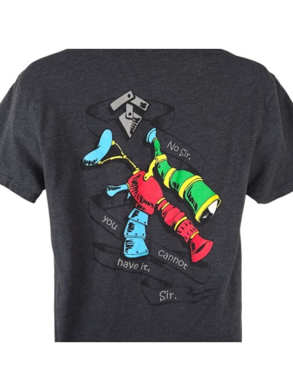 2nd Amendment T Shirt Mens Size Medium Gray No Sir You Cannot Have It